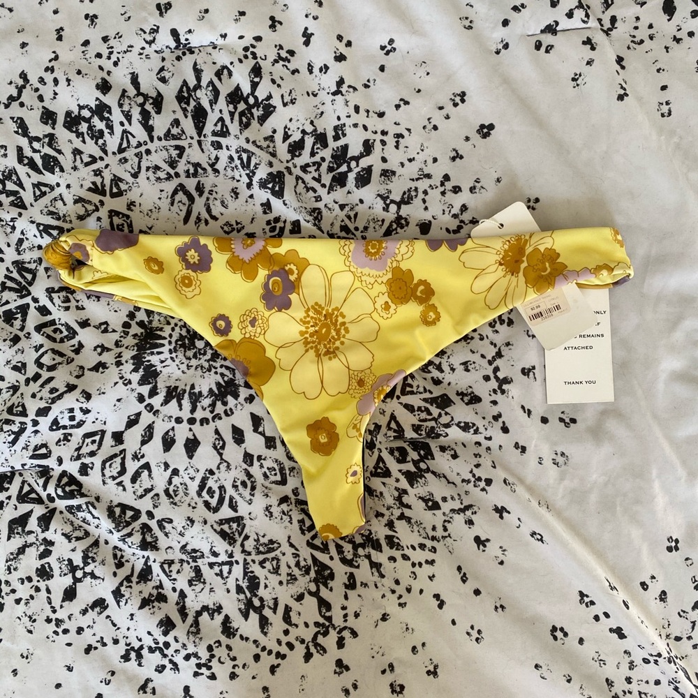 For Love And Lemons 🍋 retro yellow bikini bottom